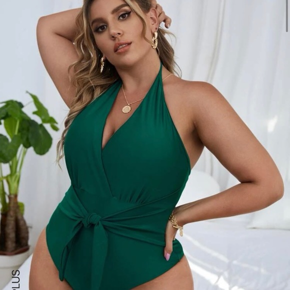 Other - Green Halter One Piece